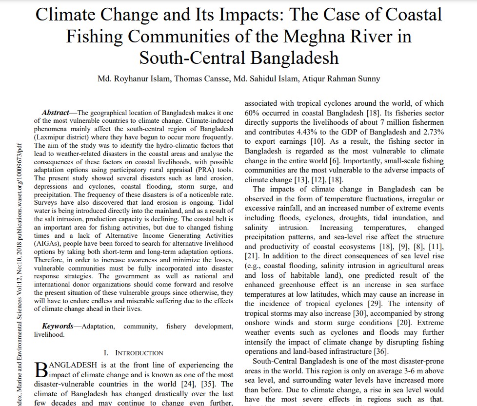 Climate Change and Its Impacts
